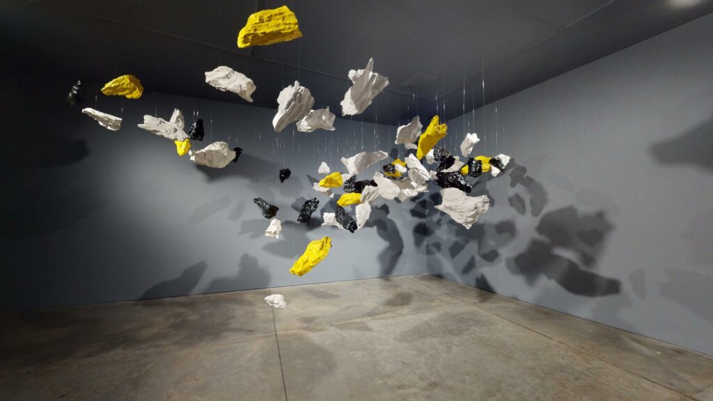 An installation inside the Museum of Modern Art