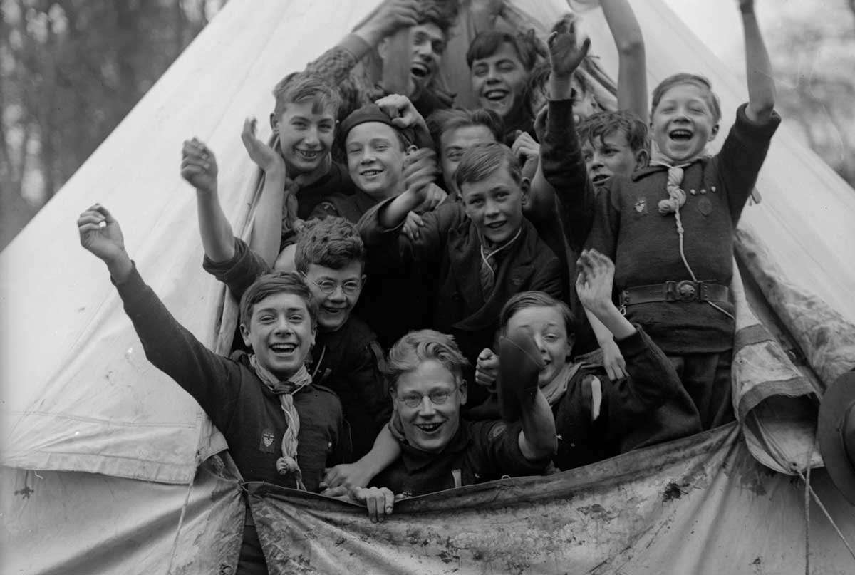 Boy Scouts in Barnet, 1930.