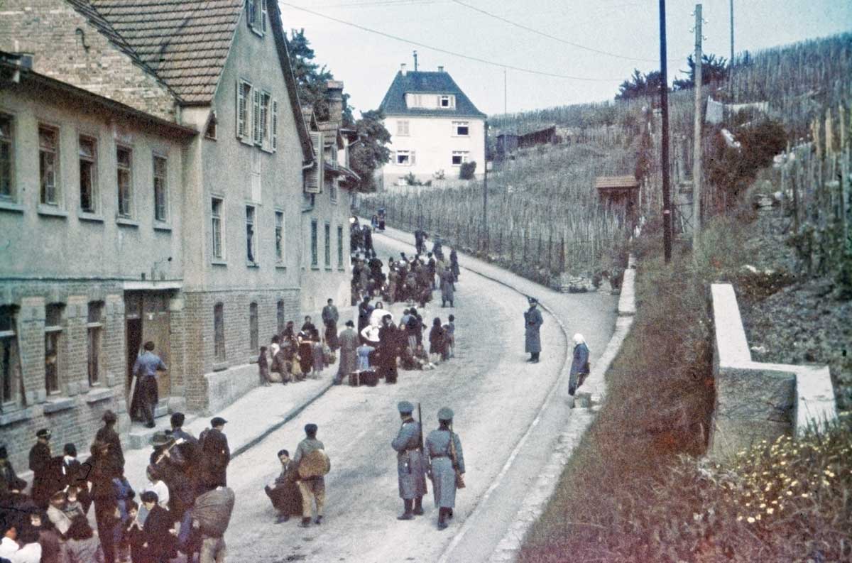 Sinti under police surveillance in Baden-Württemberg, Germany, May 1940.
