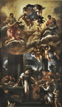 19. Ciro Ferri, Saint Ivo Distributes Charity, 1660-70, Oil on canvas, Courtesy of Collection Fagiolo, Palazzo Chigi, Ariccia.