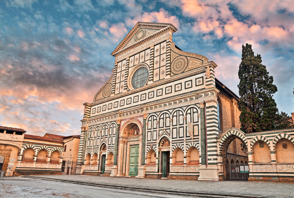 the gorgeous Santa Maria Novella, a centrally located Florence must-see!