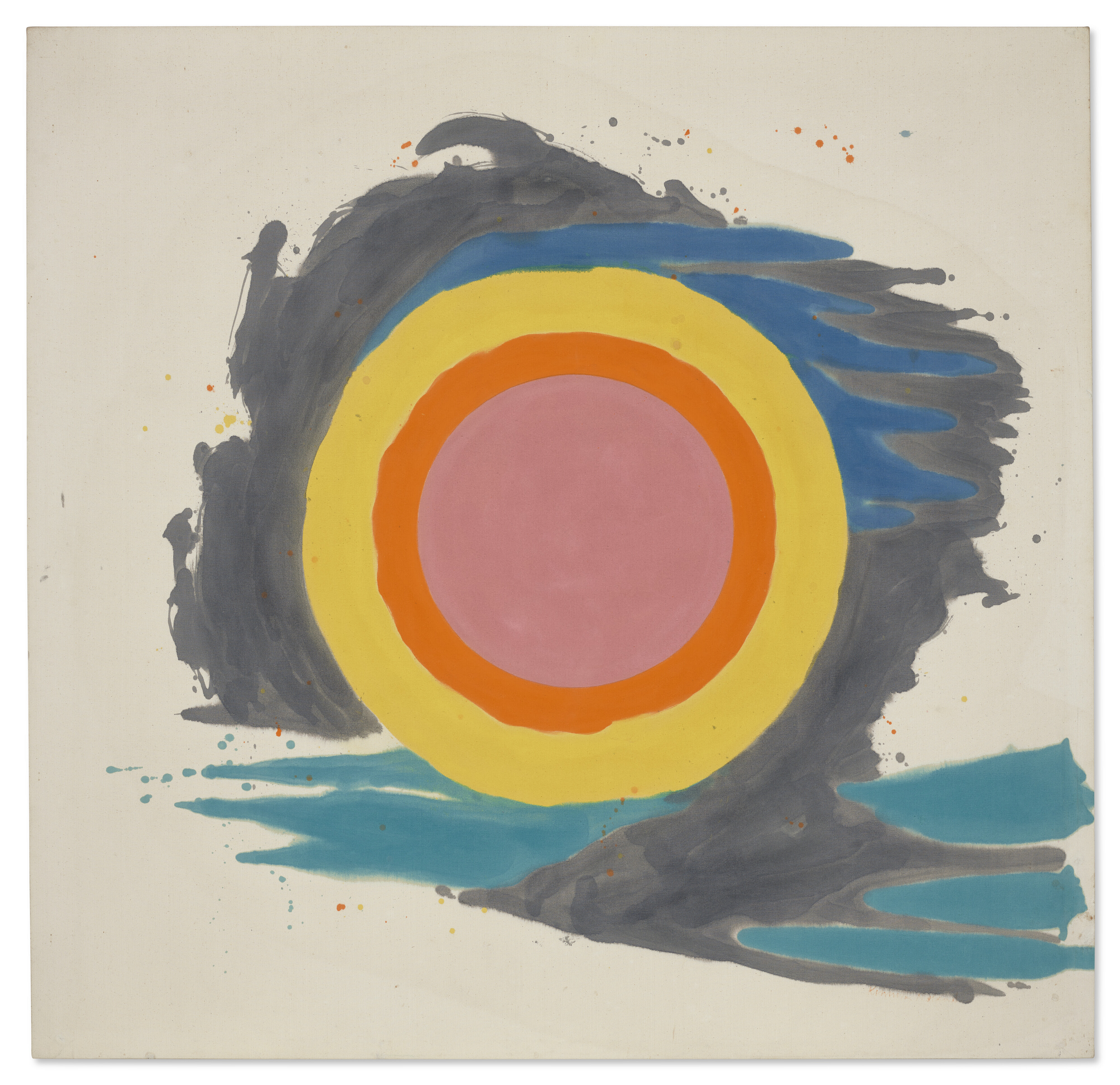 Kenneth Noland (1924–2010) Lunar Episode acrylic on canvas 68 x 70 in. (172.7 x 177.8 cm.) Painted in 1959. Estimate: $3,000,000-5,000,000
